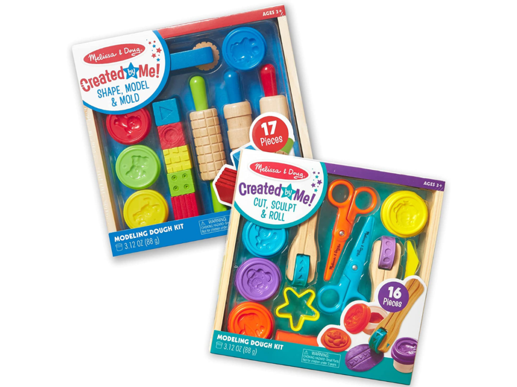 Melissa & Doug Clay Play Activity Set - With Sculpting Tools and 8 Tubs of Modeling Dough - Arts And Crafts For Kids, Modeling Clay Kits For Kids Ages 3+