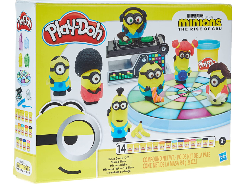 Play-Doh Minions: The Rise of Gru Disco Dance-Off Toy for Kids 3 Years and Up with 14 Non-Toxic Cans