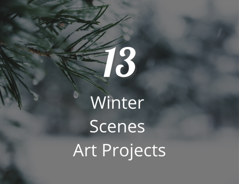 13 Winter Scenes Art Projects: Beautiful Winter Art Projects