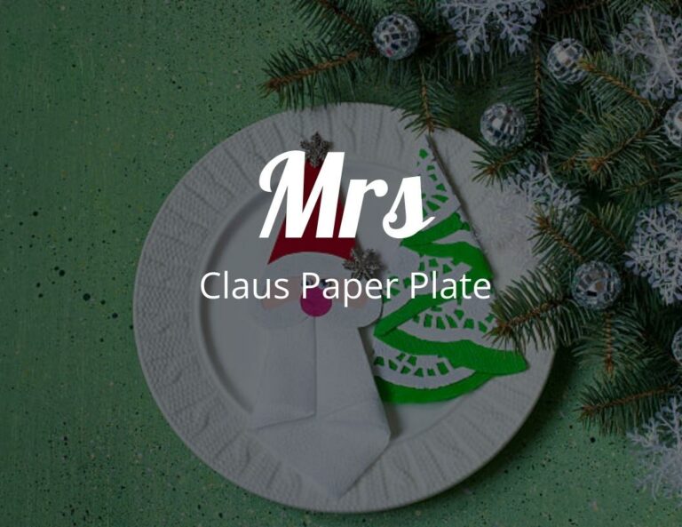 How to Make a Cute Holiday Template: Mrs Claus Paper Plate