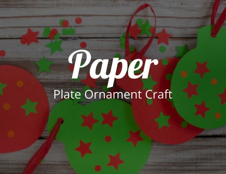 How to Make a Fun Paper Plate Ornament Craft!