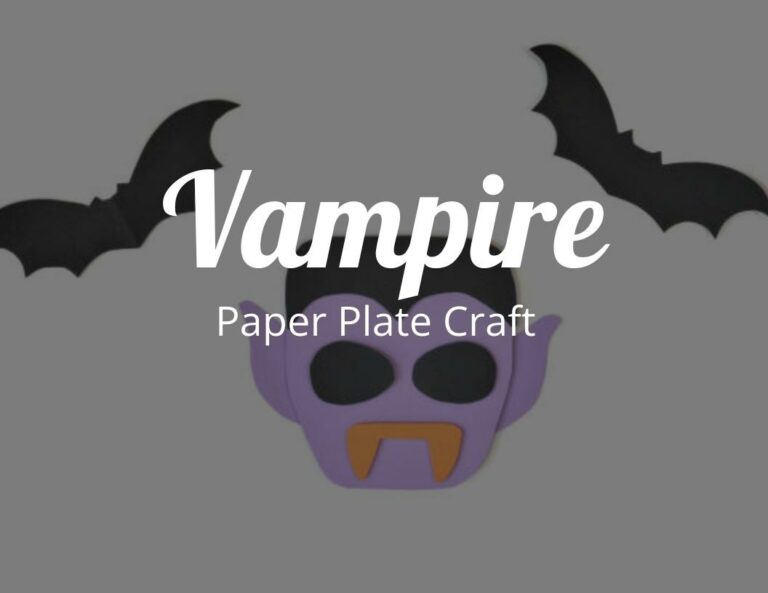 How to Make a Vampire Paper Plate Craft – Halloween Monster Craft