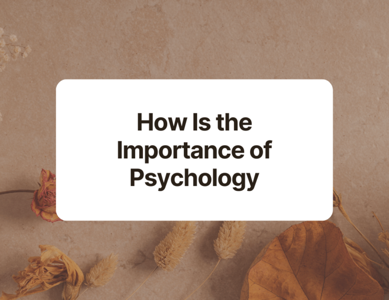 how is the importance of psychology