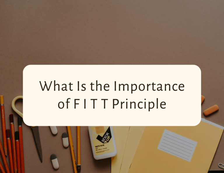what is the importance of f.i.t.t principle