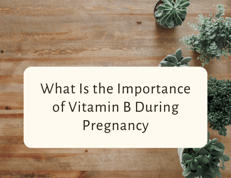 what is the importance of vitamin b during pregnancy