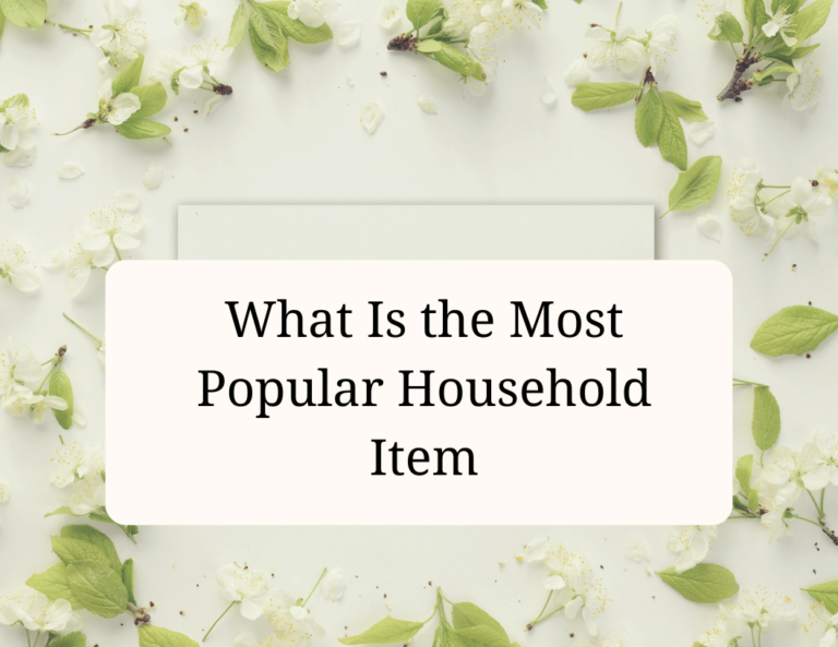 what is the most popular household item