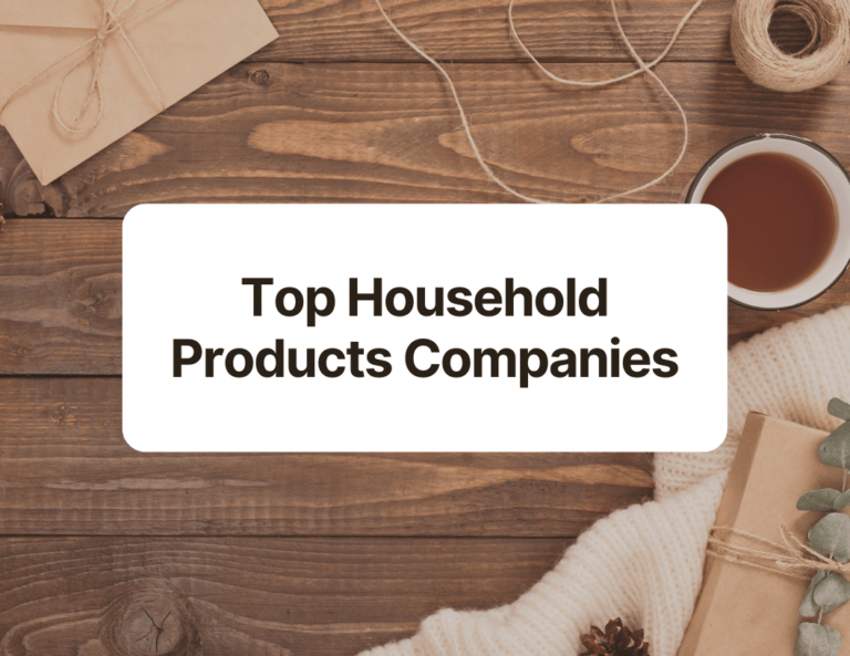 top household products companies