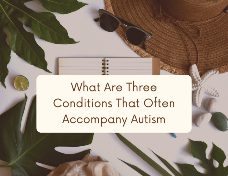 What are three conditions that often accompany autism?