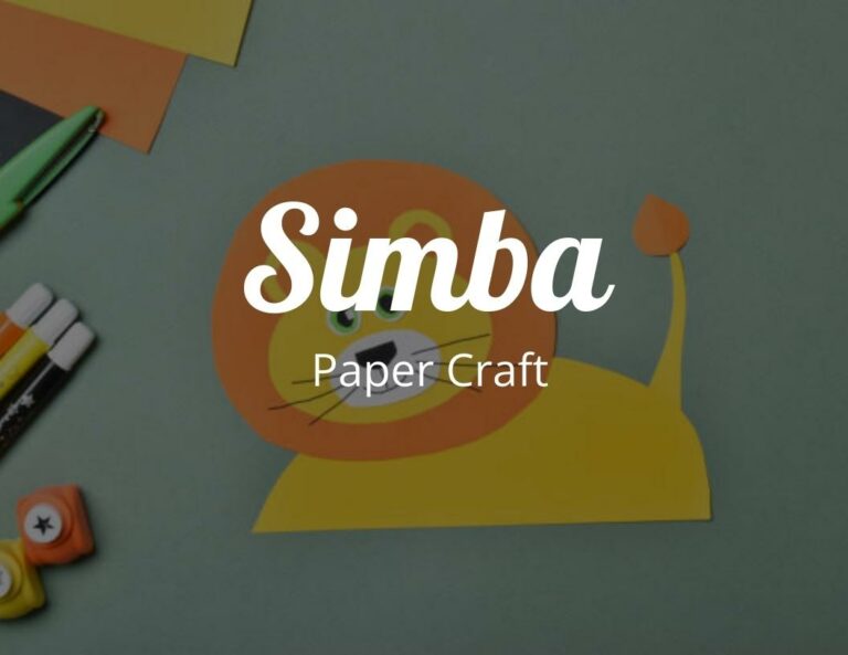 Amazing Lion King Crafts: Simba Paper Craft