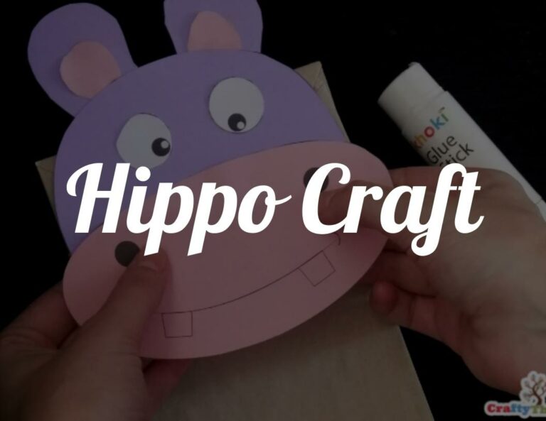 Fun Animal Crafts: Cute Hippo Craft