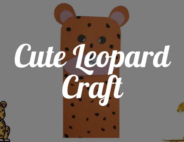 Fun Animal Crafts: Cute Leopard Craft
