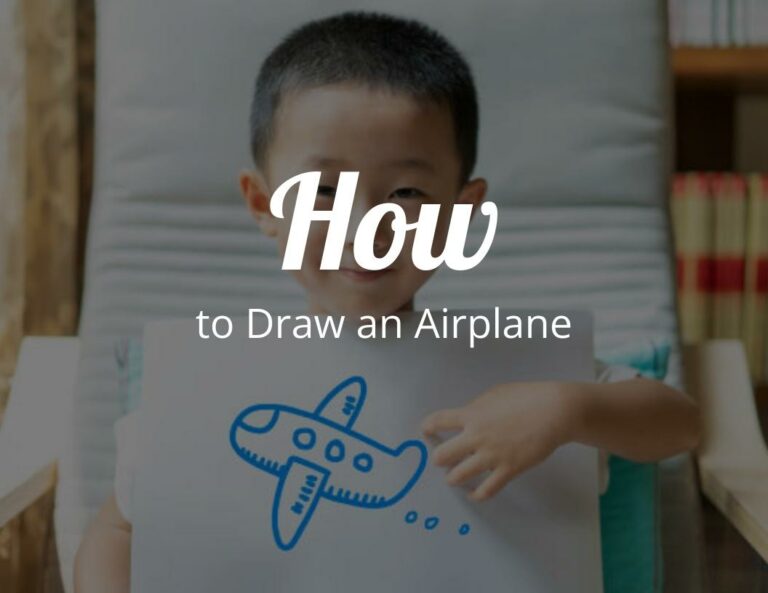 How to Draw an Airplane Step by Step with Free Airplane Template