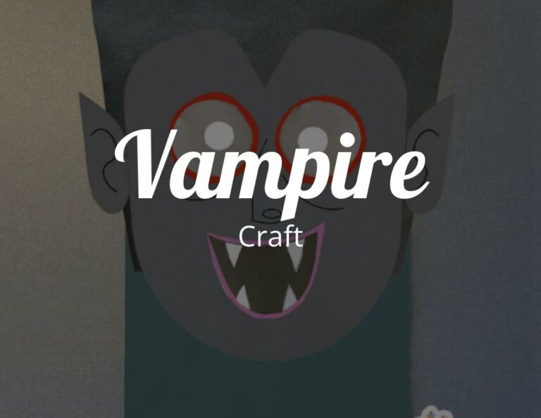 Fun Halloween Paper Crafts: Vampire Craft for Kids