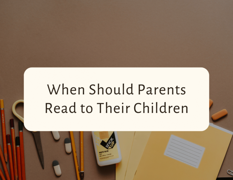 When should parents read to their children?