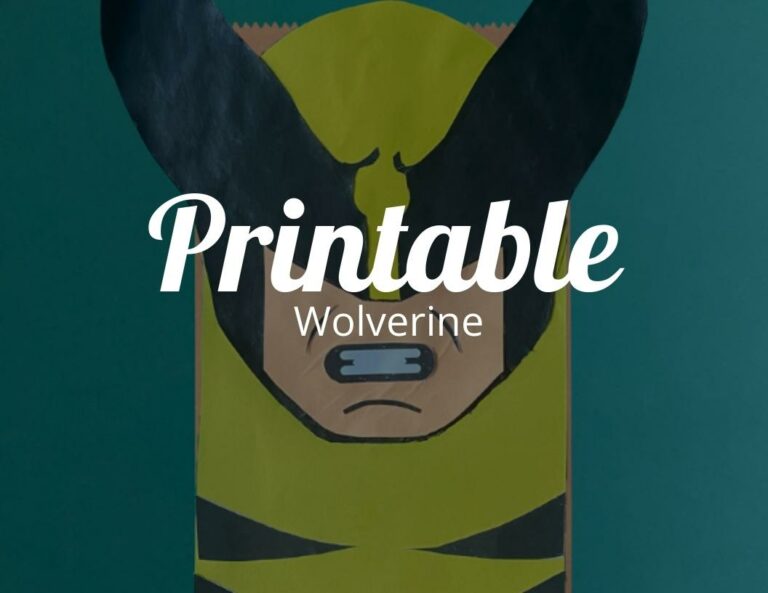 Fun X-Men Superhero Crafts: Printable Wolverine Craft
