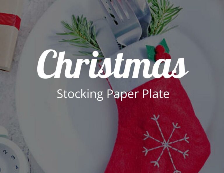 How to Make a Fun Holiday Activity: Christmas Stocking Paper Plate Craft