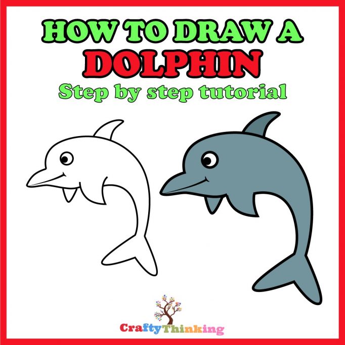 How to draw a dolphin
