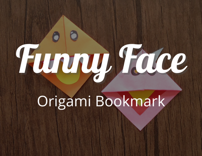 Funny Face Origami Bookmark