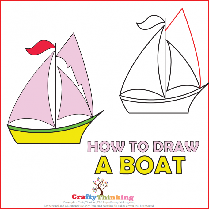 How to Draw a Boat  Really Easy Drawing Tutorial