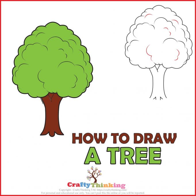 Trees  Free printable Coloring pages for kids