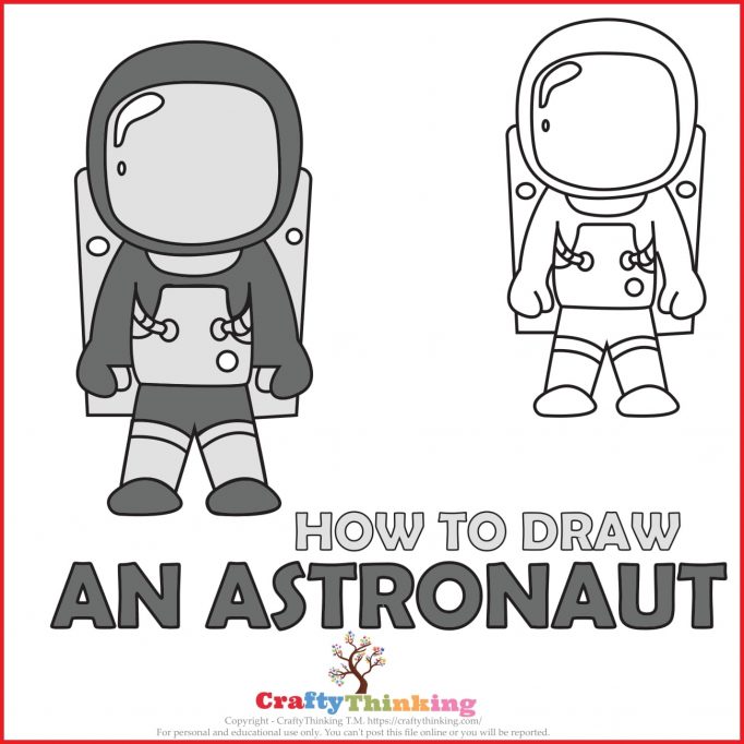 How to draw an astronaut